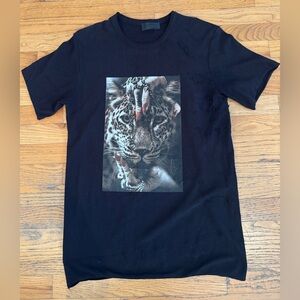 RH45 London Black Leopard Graphic T-Shirt - Men’s M